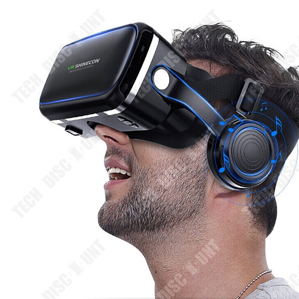TD® Casque VR 3D lunettes réalité virtuelle pour smartphone gamer jeux film - universel compatible avec iphone/android