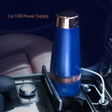 TD® Tasse d'isolation USB Portable Refroidissement Smart Cup Réfrigération Hot Home Car Isolation Cup Tasse en acier inoxydable