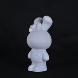 Tirelire vinyle résistant aux chutes bricolage peint blanc embryon lapin enfants maternelle puzzle anniversaire cadeau jouet