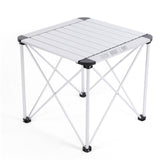 TD® Accueil Table pliante en alliage d'aluminium extérieur Barbecue Table pliante portable et chaise Table à rouleaux d'oeufs