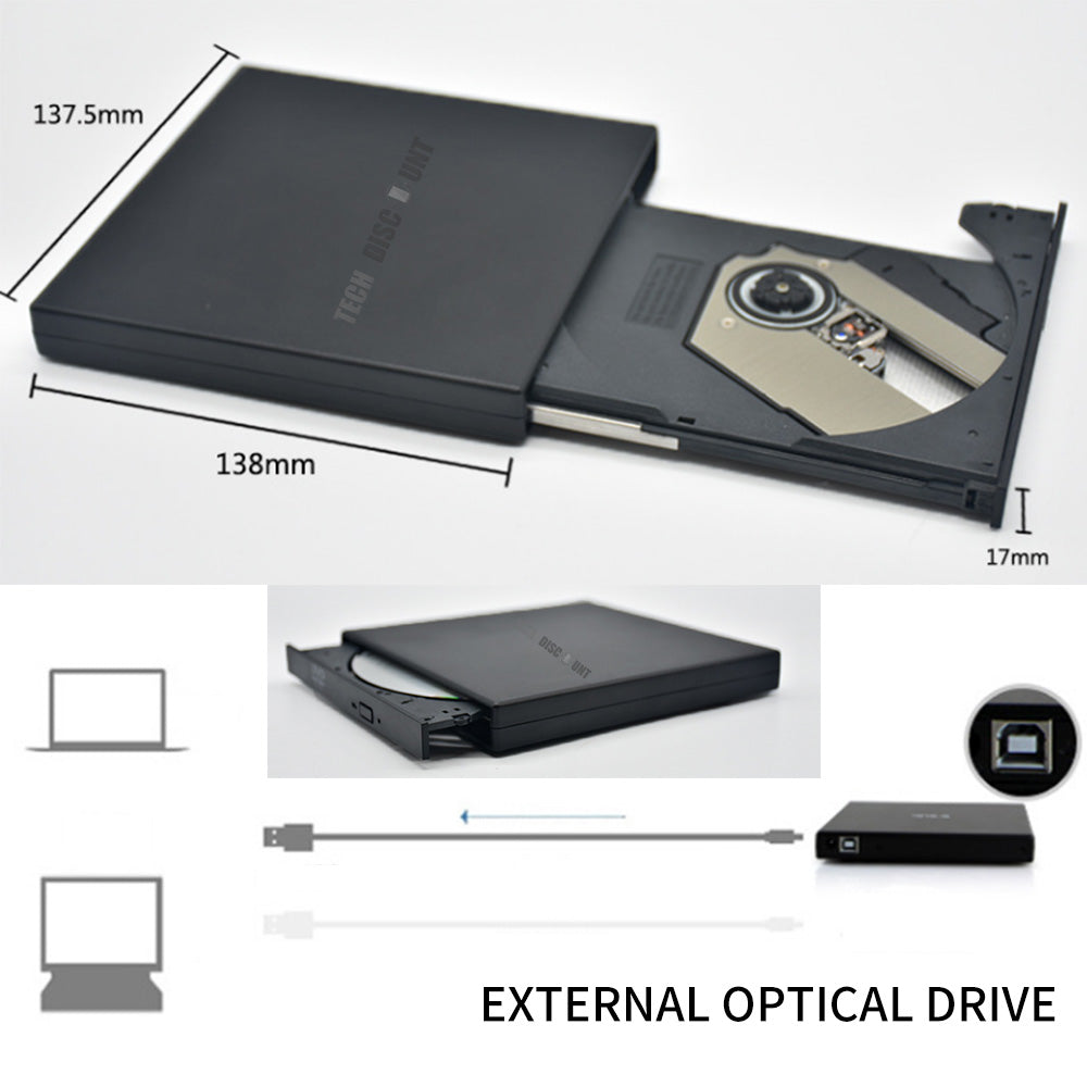 Lecteur DVD Externe, économie D'énergie Du Lecteur CD Antichoc Pour PC  Portable Pour Ordinateur Portable 