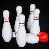 TD® Mini Jeu de Bowling 10 Quilles + 1 Balle et 1 Tapis/ Jeu Bowling Enfants/ Quille Jouet/ Jeux Plein Air