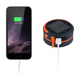 TD® Lampe De Camping Solaire Pliable Lampe Imperméable Batterie Urgence Chargeur USB Rouge Campement Forêt Tente Charge Complète