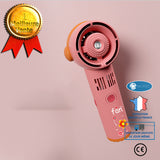 INN® Ventilateur portable à main sans feuilles pulvérisation automatique petit ventilateur dortoir de bureau charge USB mini ventila