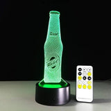 TD® Lampe optique poser décoratif tactile 7 couleurs illusion optique - modèle bouteille - faible consommation câble USB prise secte