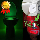 TD® Lumière Lampe de Toilettes à Détection de Mouvements Humains/ 12 Capteurs de toilettes à lumière rouge et verte