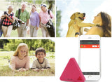 TD® Anti perte triangulaire blanc  dispositif détecteur bluetooth alarme objet accessoires personne agée enfants animaux domestiques