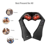 TD® Masseur à Épaules Cou avec Shiatsu Rouleaux de Massage en 3D-Rotation MGS-150D 8 nœuds Rotatifs Système  Chaleur Antipoussière