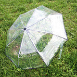 TD® Parapluie coupe-vent pliable Parapluie transparent de haute qualité Parapluie ensoleillé extérieur 3 fois