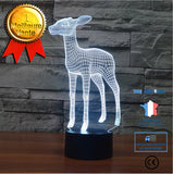 TD® Cerf 3 lumières colorées lumières tactiles 3D colorées