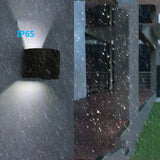 TD® Applique Murale ORBIS LED Up/Down Lampe Murale Moderne Design pr Chambre Salon Escalier Couloir - Noir