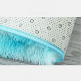 TD® GOGOLOVING Tapis de Salon Shaggy 120 x 200cm Bleu