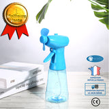 INN® Petit ventilateur, ventilateur de pulvérisation d'eau de bouteille de couleur, portable, pulvérisateur intégré, petit ventilate