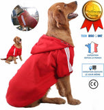 TD® vetement sport chien a capuche grande taille été male pull moyen femme rouge hoodie habit manteau moyen costume veste deguisemen