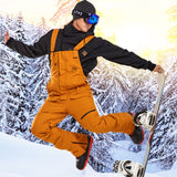 TD® Salopette de ski simple planche double planche imperméable noir ski hiver ski ski intérieur nouveau pantalon de neige-L