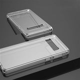 TD® Coque pour téléphone portable Samsung Galaxy S10 transparente TPU + PC coque pour téléphone portable anti-chute et anti-collisio