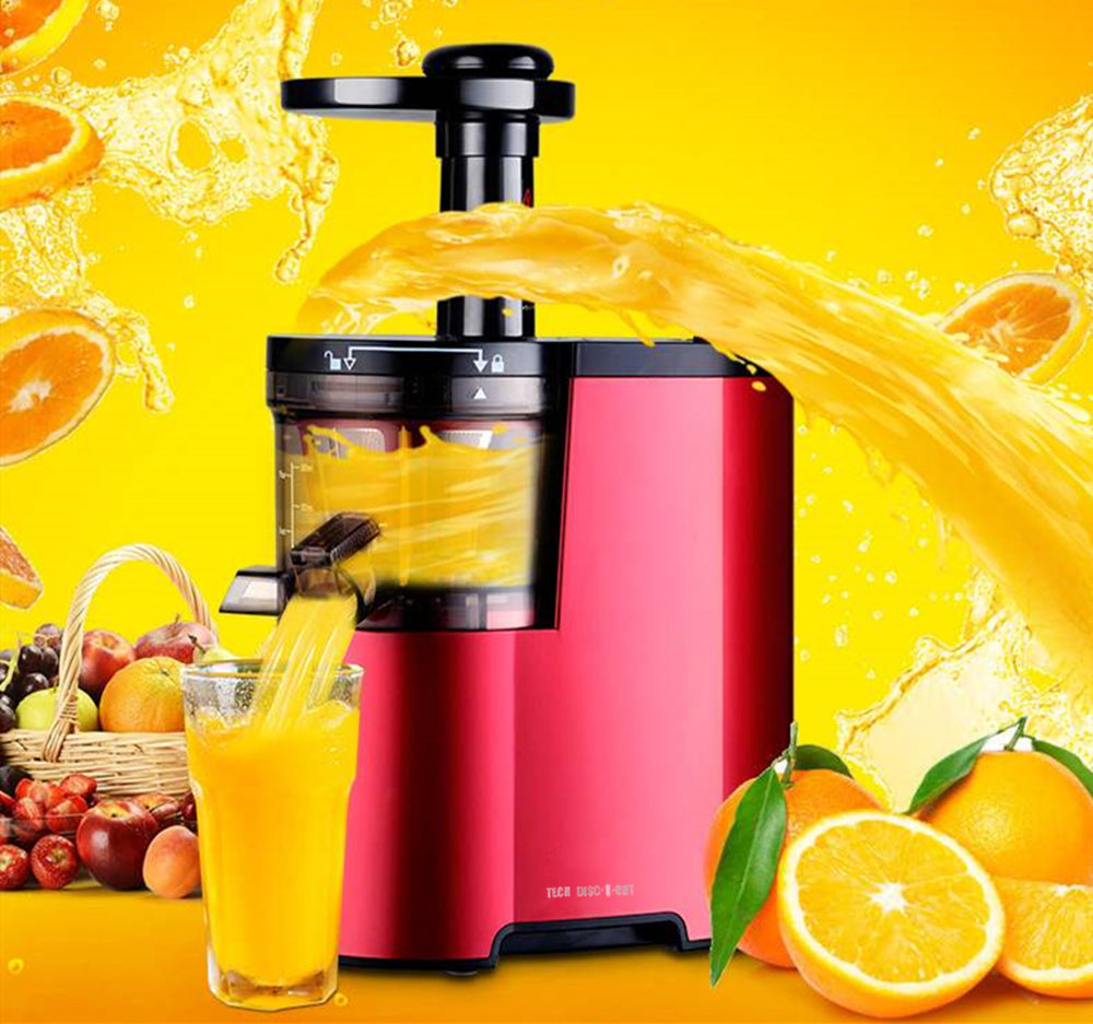 TD® Presse-agrumes rouge multifonctionnel entièrement automatique gros calibre électro-ménager maison consommation fruits oranges