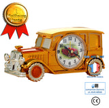 TD® Réveil de voiture vintage Horloge de table en plastique de pointeur numérique rétro nostalgique
