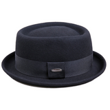 TD® Chapeau de jazz rétro britannique pour hommes chapeau haut de forme style coréen chaud chapeau de laine de mode