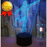 TD® Lampe optique poser décoratif tactile 7 couleurs illusion optique - modèle football - faible consommation câble USB prise secteu