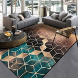 TD® Tapis de canapé de salon de style européen Table basse de chambre pleine de tapis de sol minimaliste de luxe de style européen