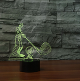 TD® Décoratif USB Golf 7 Couleurs Télécommande Illusion Optique Veilleuse 3D Visualisation Tableau Bureau Lampes 3D Glow LED Lampe A