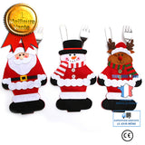 TD® Ensemble de couverts de Noël Fournitures de Noël sac à couverts ensemble de couverts fournitures de décoration de Noël 3 paquets
