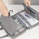 TD® Trousse de toilette pliable voyage sec humide compartiments sac de rangement cosmétique pour hommes sac cosmétique accessoires