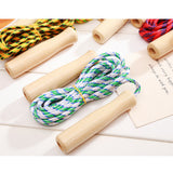 TD® 5 PCS Poignée En Bois Corde À Sauter Sport Fitness Exercice Portable Jeu pour La Maison Plein Air Jouer Couleur  CORDE A SAUTER