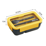 Boîte à bento Boîte à lunch pour étudiant rectangulaire monocouche de style japonais avec chauffage à micro-ondes pour couver