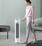INN® Ventilateur de tour ménage tridimensionnel ventilateur électrique blanc de taille moyenne ventilateur de tour de ménage ventila