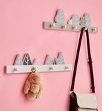 Supports de suspension crochets muraux nordiques accroche-clés d'accès crochets muraux de chambre à coucher gris sans poinçon