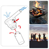 TD® Souffleur électrique extérieur BBQ portable barbecue sèche-cheveux pique-nique ventilateur à main camping outil d'allumage