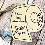 Ornements Produits en bois Pendentifs Souvenirs de maison en bois Papier toilette Ornements pour arbres de Noël Petits penden
