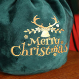 TD® Sac de pomme de Noël Sac de velours de fruits de la veille de Noël Sac de velours Emballage de cadeau de Noël 5pack