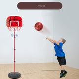 TD® Support de basket réglable pour enfants jouets de sport de tir intérieur et extérieur (1,2 mètres) s1201 panier en plastique 1 b