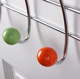 Cintre Crochet porte-manteau Crochet de porte en perles de dix couleurs Cintre de rangement sans clou Crochet créatif