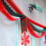 TD® Décoration de noël fournitures vague ruban en trois dimensions tirer fleur café boutique vacances mise en page créative pendenti