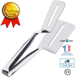 Cuisine multifonctionnelle pinces alimentaires ménagères pinces à steak en acier inoxydable pinces à pain pinces à crêpes pin