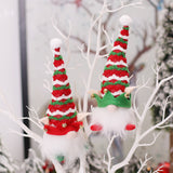 TD® Ornement de Noël dessin animé elfes légers poupée pendentif forêt homme ornement 2pack