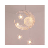 TD® Lampe suspendu décoration salon chambre bureau veilleuse forme de étoile lune à suspendre extérieur intérieur puissant cadeau
