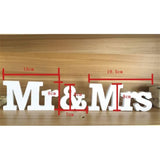 TD® Décoration Mr & Mrs/ Table de Fête Mariage Décoration / Lettre en Signe de Mariage - Blanc