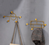 Crochet mural sans perforation métal crochet porte-manteau derrière tenture murale rangée crochet nordique lumière luxe géomé