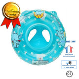 TD® Bouée Siège Gonflable Bébés 6-36 Mois/ Motifs Éléphants/ Baignoire Piscine Apprentissage Natation PVC Matériel Sécurité Bleu