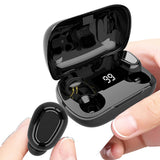TD® Casque Bluetooth sans fil Bluetooth 5.0 Affichage numérique intelligent Résistant à l'eau et à la sueur Réduction du bruit Ecout