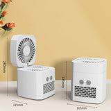 TD® Ventilateur humidificateur deux-en-un pliant ventilateur de climatisation de pulvérisation refroidi à l'eau portable usb de bure