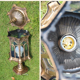 INN® Applique luminaire Vintage rétro en aluminium etanche extérieur jardin terrasse eclairage (sans ampoule) Trompette en bronze