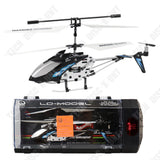 TD® Hélicoptère télécommandé en alliage avec lumière, noir avec charge légère et modèle de jouet pour enfants résistant aux chutes