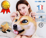 TD® Bouillotte chauffe-mains en forme de chien micro-onde chauffage peluche bébé enfant chauffe-pieds modèle 3D coussin doudou anima