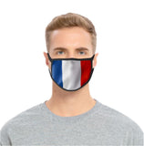TD® Masque en tissu lavable animation de dessin animé français masque d'impression anti-poussière masque de tissu de soie de glace